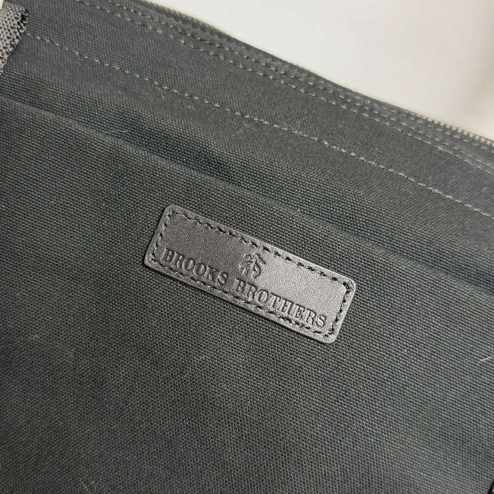 Brooks Brothers Black Wells Laptop Tote - Picture 5 of 9